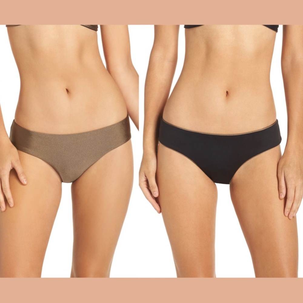 NWT Becca Reversible Shimmer Hipster Bikini Bottom XL